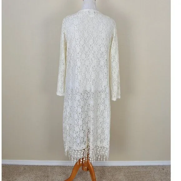 Vintage Magnet Art Lynn Yang Gauze Lace Dress and Jacket - M - Picture 12 of 14